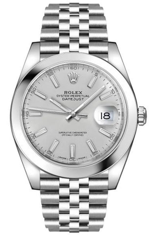 Rolex Datejust 41 Silver Index Dial Ref# 126300