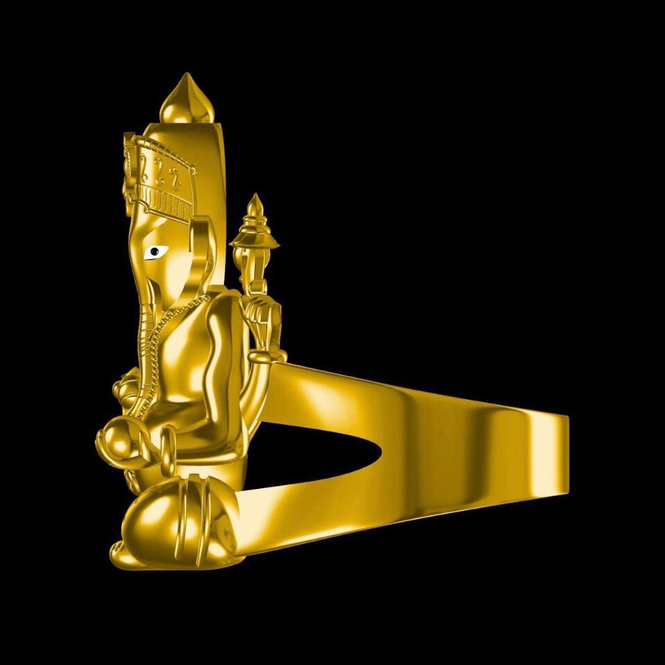 Ganesha Ring 18kt Gold