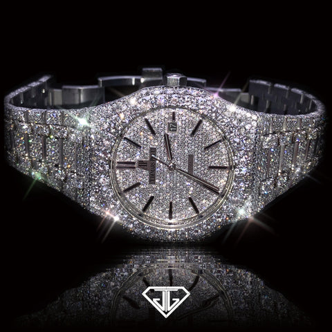 Audemar’s Piguet Royal Oak 15400 White Gold / Stainless Steel Diamond Watch