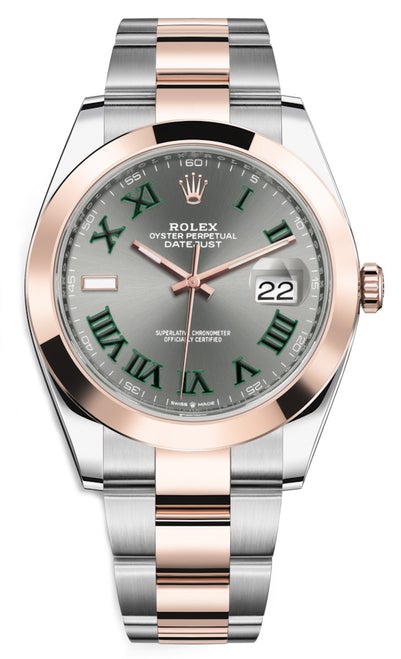 Rolex Datejust 41mm Everose Gold and Steel 126301 GRO