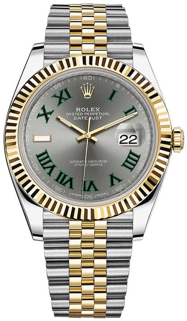 Rolex Datejust 41mm Yellow Gold and Steel 126333 GRJ
