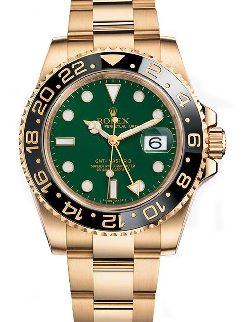 Rolex GMT-Master II Gold & Green - 116718