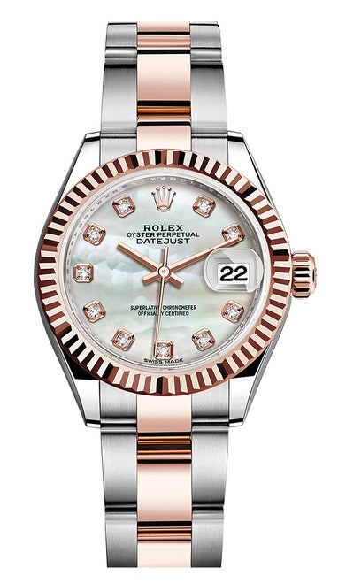 Rolex Lady Datejust 28mm Everose Fluted Two-Tone 279171MOPDFO