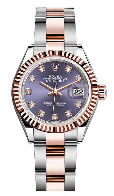 Rolex Lady Datejust 28mm Everose Fluted Two-Tone 279171VDFO