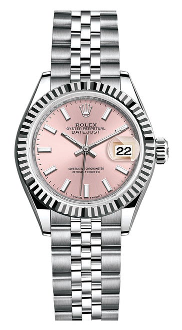 Rolex Lady Datejust 28mm Fluted Stainless Steel 279174PIFJ