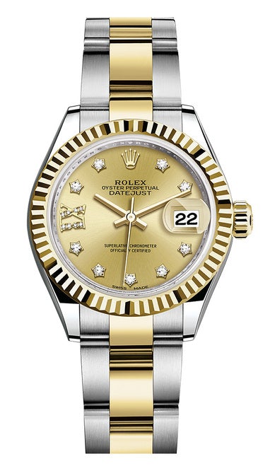 Rolex Lady Datejust 28mm Fluted Two-Tone 279173 CRDFO