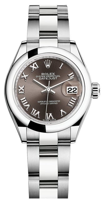 Rolex Lady Datejust 28mm Smooth Stainless Steel 279160BRSO