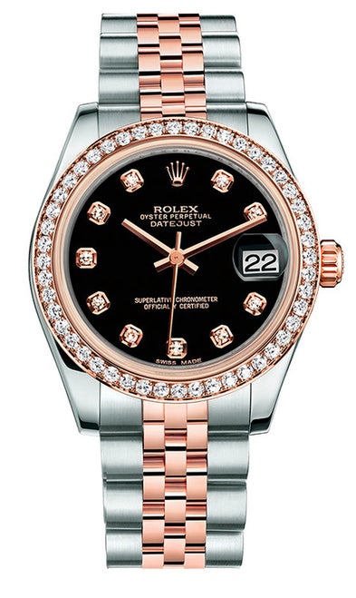 Rolex New Style Datejust Midsize Two Tone Custom Diamond Bezel & Diamond Dial on Jubilee Bracelet P178271BDDJ