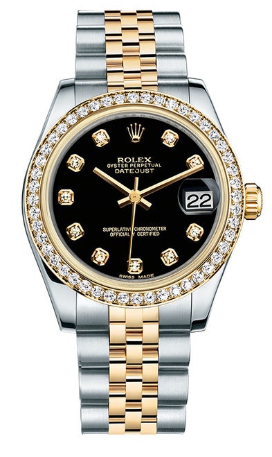 Rolex New Style Datejust Midsize Two Tone Custom Diamond Bezel & Diamond Dial on Jubilee Bracelet P178273BDDJ