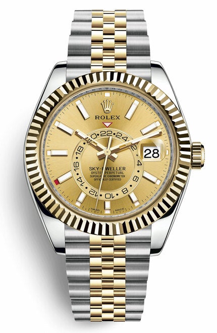 Rolex Stainless Steel and Yellow Gold Sky Dweller 326933CJ