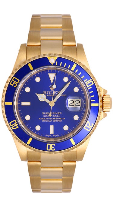 Rolex Submariner Blue Pre-Owned 16618